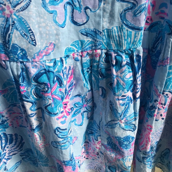 LILLY PULITZER Amerie Linen Midi Dress - Picture 10 of 13